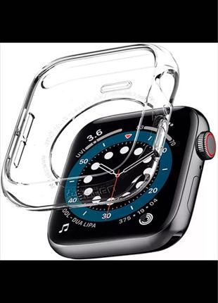 Прозрачный чехол для Apple Watch Series 4,5,6 SE (44 мм)