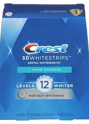 Crest, 3D Whitestrips, набор для отбеливания зубов, 1 час эксп...