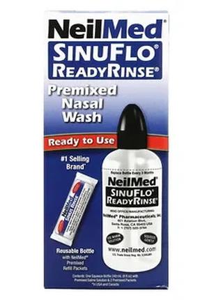 NeilMed, SinuFlo ReadyRinse, смесь для промывания носа, набор ...