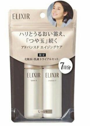 Антивозрастная эмульсия и лосьон SHISEIDO ELIXIR Lifting, доро...