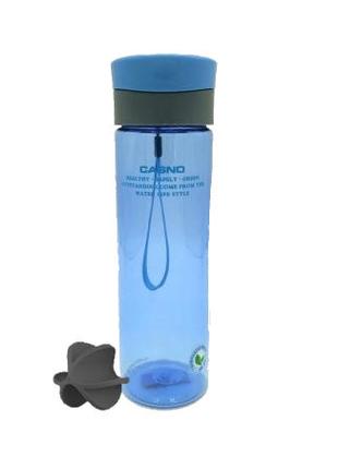 Бутылка CASNO KXN-1145 (с пластиковым венчиком) 600 мл, Blue