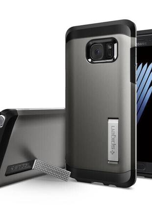 Оригінальний чохол Spigen Slim Armor Gunmetal для Samsung Gala...