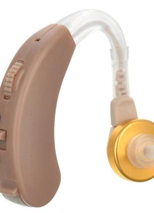 Завушний слуховий апарат Axon X-163 Бежевий, слухові апарати д...