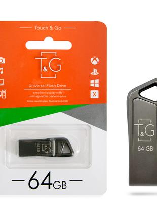 USB флешка на 64 гб "T&G; 114" Чорний металік, флеш накопичува...