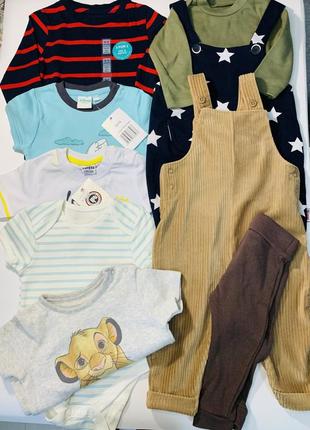 Лот одежды для мальчика 6-9 месяцев 74 см , пакет вещей
