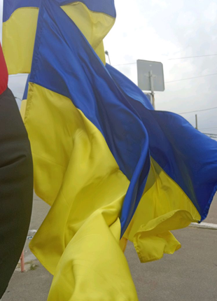 Прапор України, Прапор УПА, штучний шовк, габардин.