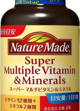 Японский комплекс витаминов и минералов Super Multiple Vitamin...