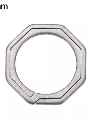 Кільце титанове плоске для ключів Titanium Rings 25 мм / 1 шту...