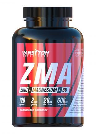Стимулятор тестостерона Vansiton ZMA, 120 капсул