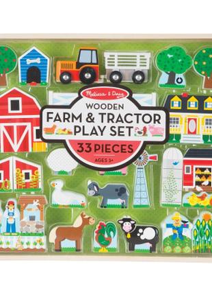 Игровой набор Melissa&Doug; деревянный "Ферма и трактор" (MD14...