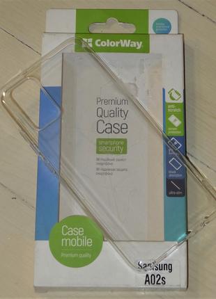Чехол ColorWay Samsung A02s A025 TPU case прозрачный 0669