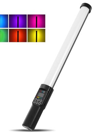 LED - осветитель, видеосвет, жезл RGB - Puluz PU4134 50 см (12...