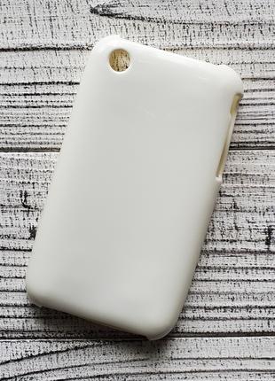 Чехол накладка Apple iPhone 3G / iPhone 3Gs силиконовый белый