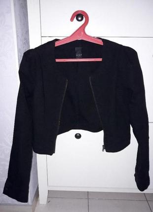 Укороченная черная курточка / жакет vila clothes