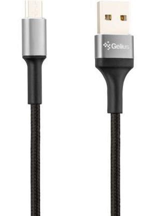 USB Cable Gelius Pro Short GP-UC107 Micro USB (0.2m) Black