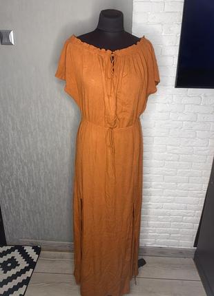 Теракотова сукня великого розміру h&m, xxl
