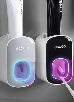Автоматический настенный дозатор для зубной пасты Ecoco