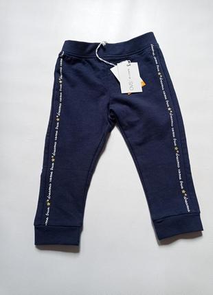 Ovs. италия. спортивные штаны двунитка для девочки 80-86 размер.