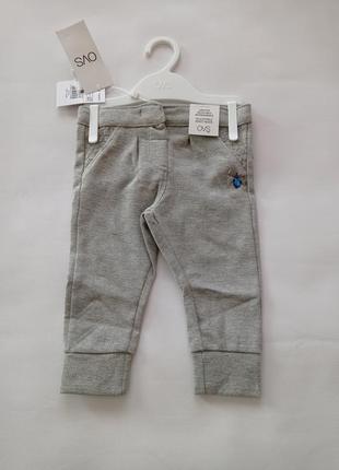 Ovs. італія. спортивні штани, брюки двунітка з люрексом 9-12 м...