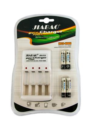Зарядний пристрій акумуляторних батарей JIABAO JB-212 + акумул...