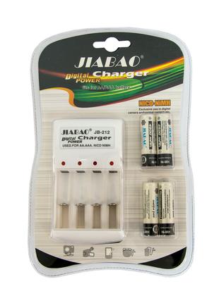 Зарядний пристрій акумуляторних батарей JIABAO JB-212 + акумул...