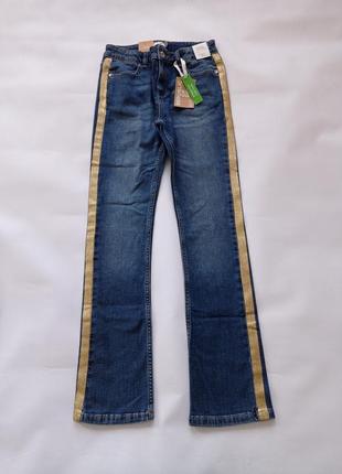 Ovs. италия. джинсы с лампасами 170 размер.