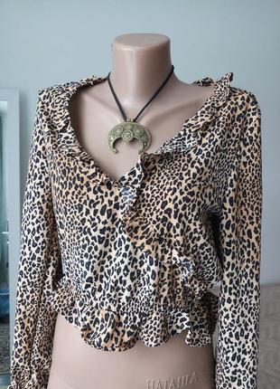 Стильна блуза прин леопард