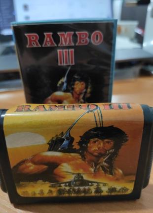 Картридж для Sega 16 bit, ігровий картридж для Сеги Rambo III ...