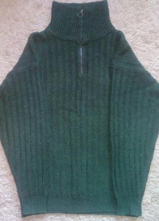 Кофта свитер зелкеый размер XL
