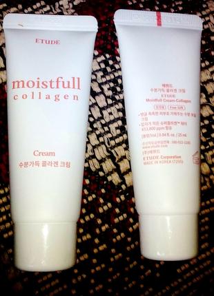 Etude house moistfull collagen cream крем 25 мл коллаген