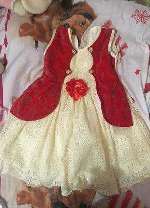 Нарядное платье для девочки 3-4-5 лет