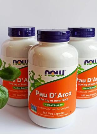 Pau darko, кора муравьиного дерева 500 мг, по дарко, пау де арко