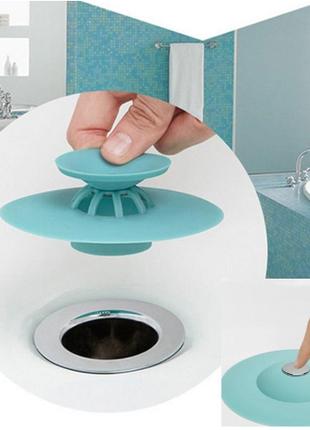 Фільтр-заглушка для ванни та раковини Flex Drain Stop Turquoise