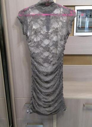 Платье с гипюром ажурное