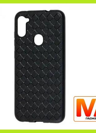 Чехол Weaving сase Samsung A11 / Samsung M11 (A105/M105) Black