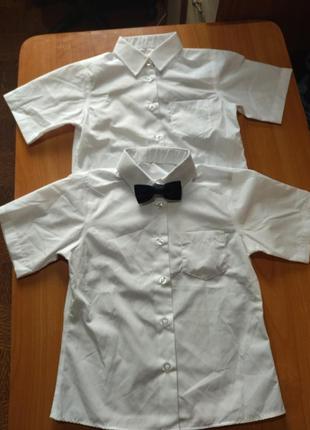 Белые рубашки для мальчика р.116