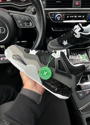 Новые мужские кожаные кроссовки nike air jordan 4 retro fear p...