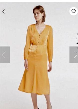 Жовта сатинова сукня must have