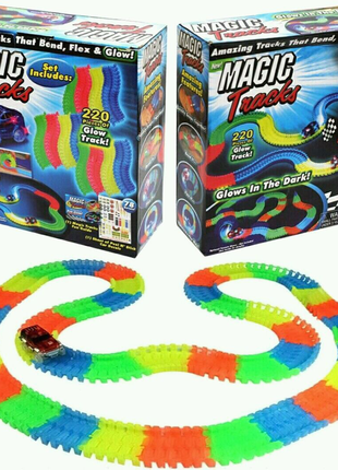 Гоночная трасса MAGIC TRACК 220 деталей / Mеджик Трек