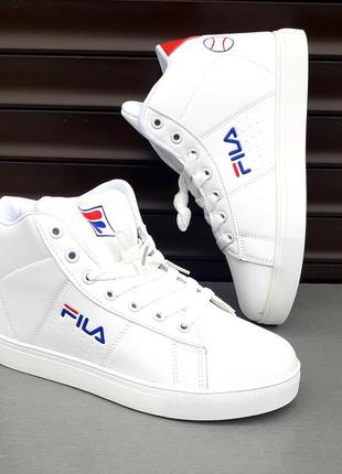 Fila кроссовки женские белве высокие кожаные деми