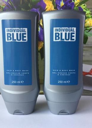 Чоловічий шампунь-гель для душу individual blue, 200 ml avon, ...