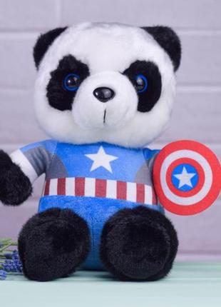 Іграшка панда сaptain america
