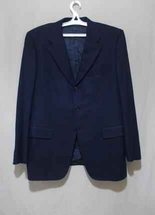 Пиджак темно-синий шерсть 'corneliani' 54-56р большой рост