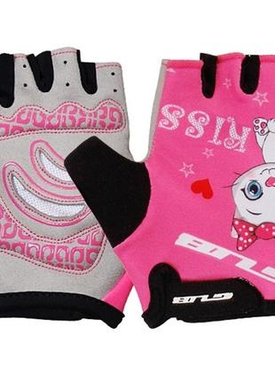 Перчатки велосипедные детские GUB S022 розовый