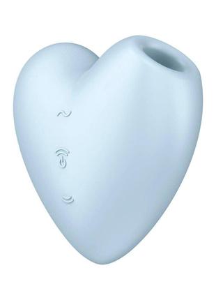 Вакуумный стимулятор клитора Satisfyer Cutie Heart Blue