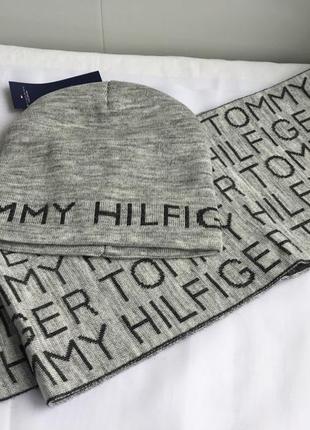 Комплект шапка і шарф tommy hilfiger