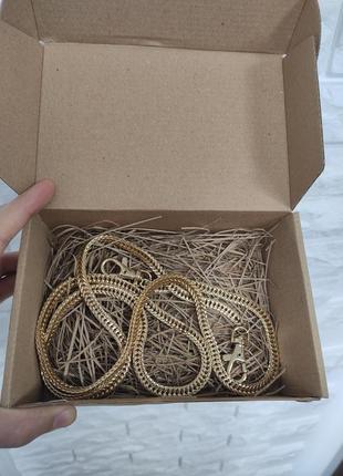Ланцюжок змійка для сумочки золотий цепочка сумки золото ручка