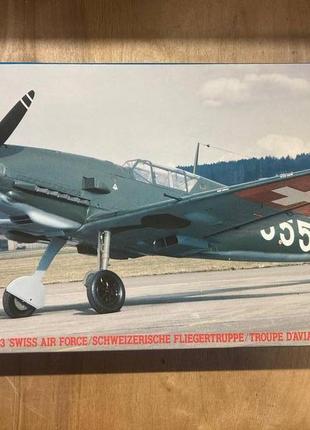 Збірна модель літака Hasegawa Messerschmitt Bf109-E3 Swiss 1:72