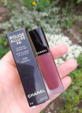 Chanel rouge allure ink # 228 - рідка матова помада
