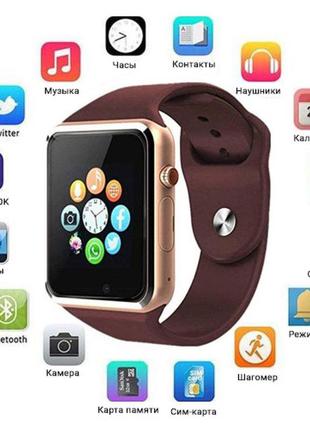 Розумний годинник smart watch a1 розумні електронні зі слотом ...